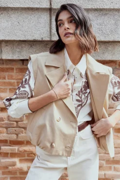 Detachable RENNES Beige Jacket
