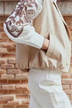Detachable RENNES Beige Jacket