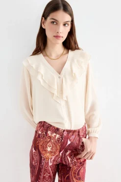 DORIA Beige Blouse