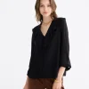 DORIA Black Blouse