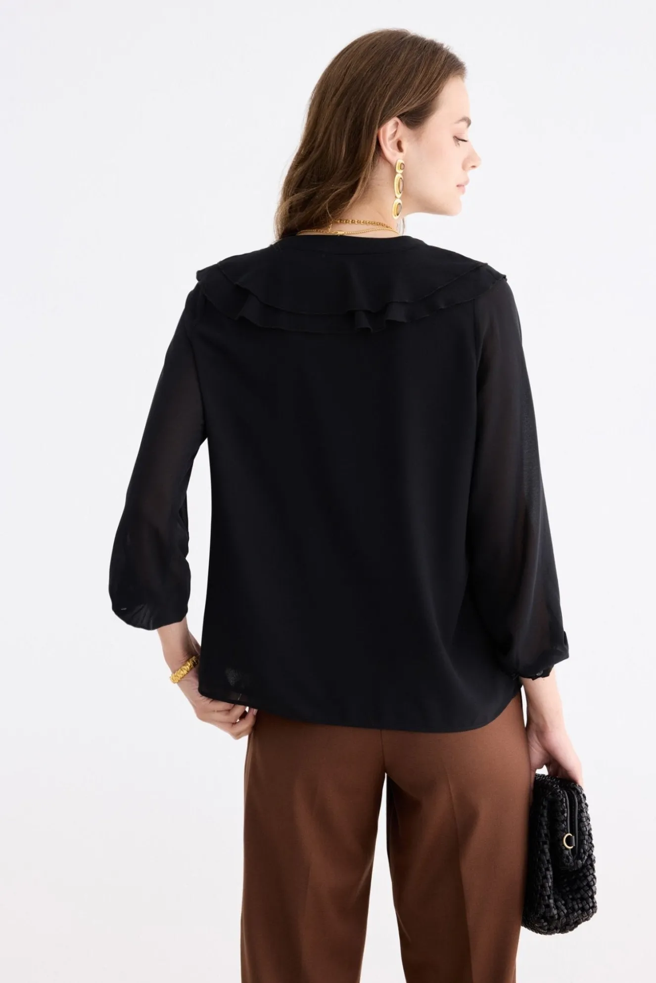 DORIA Black Blouse