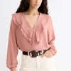 DORIA Nude Blouse