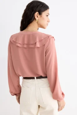 DORIA Nude Blouse