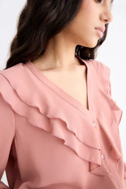 DORIA Nude Blouse