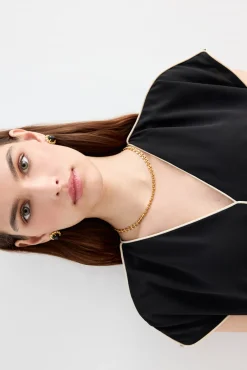 ELIANA Black Blouse