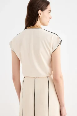 ELIANA Blouse Beige