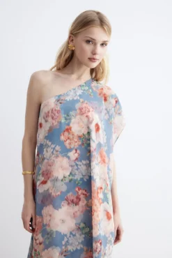 ELLEN Print sky dress