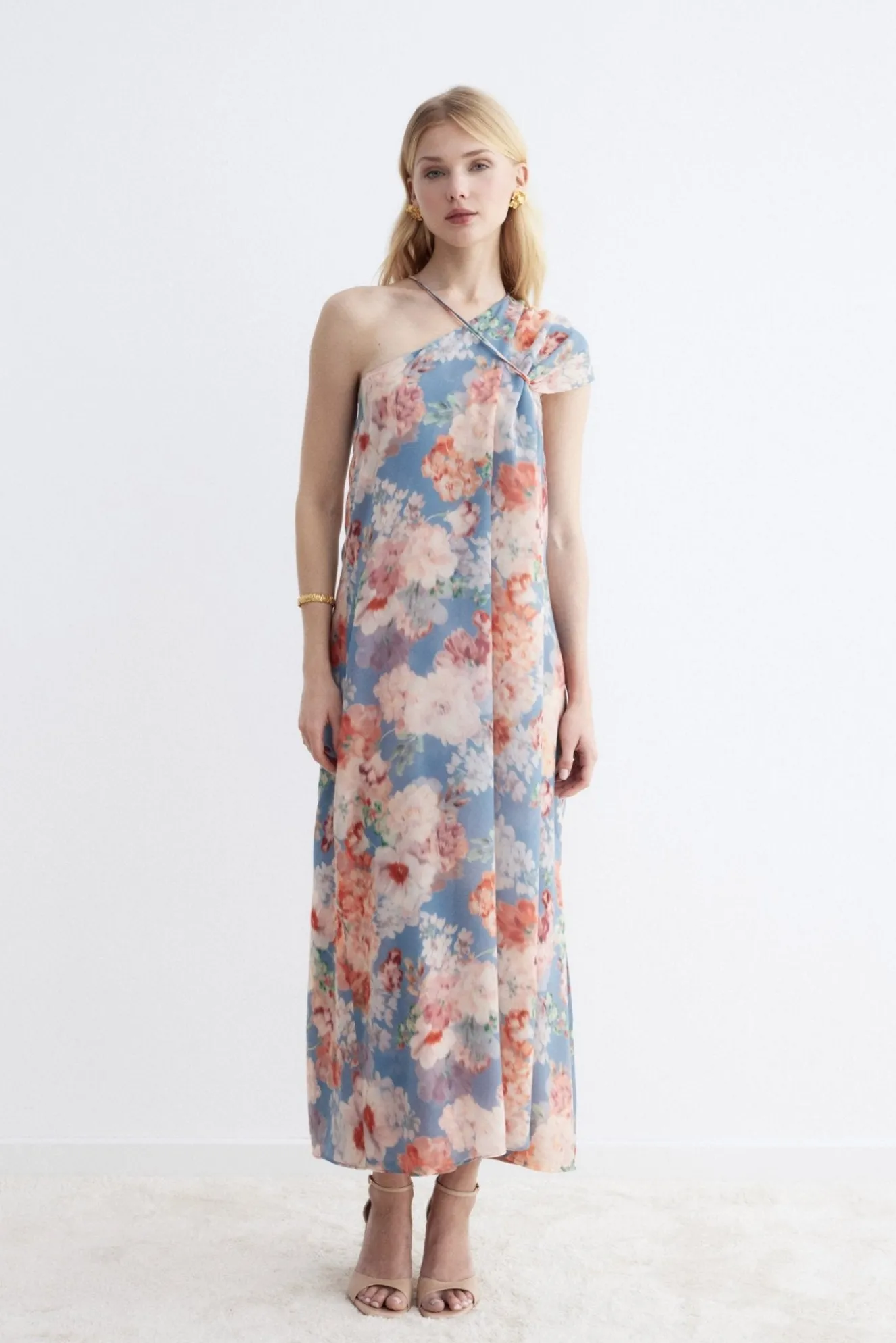 ELLEN Print sky dress