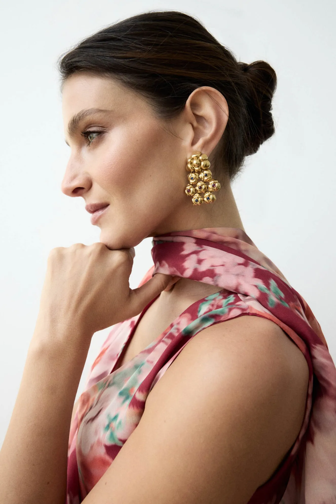ERIN Print Rose Scarf