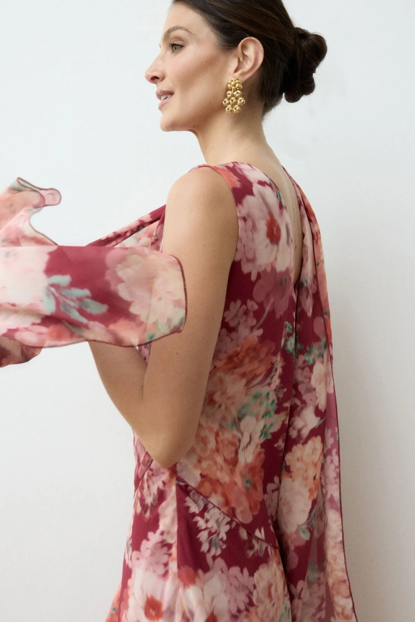 ERIN Print Rose Scarf