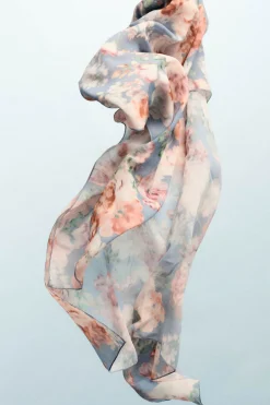 ERIN Print sky scarf