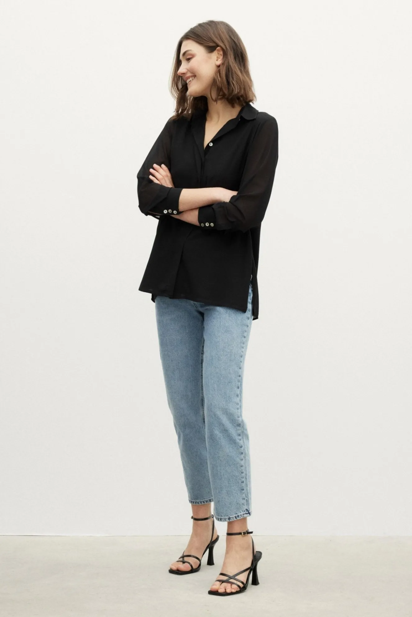 ESENCIA Blouse Black