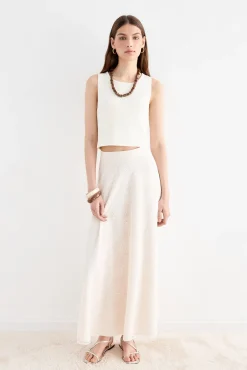 FELIPA White Skirt