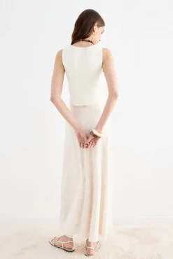 FELIPA White Skirt