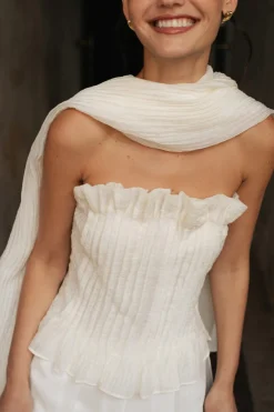 FLORENCE Cream Scarf