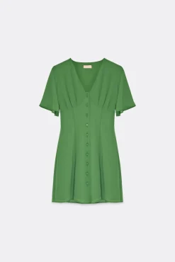 GINEBRA Green Forest Dress