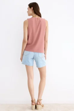 GREGAL Nude Blouse