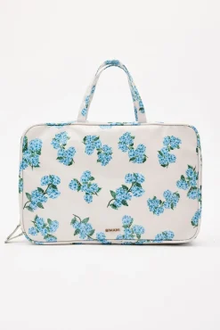 HORTENSIAS Print Blue Toiletry Bag