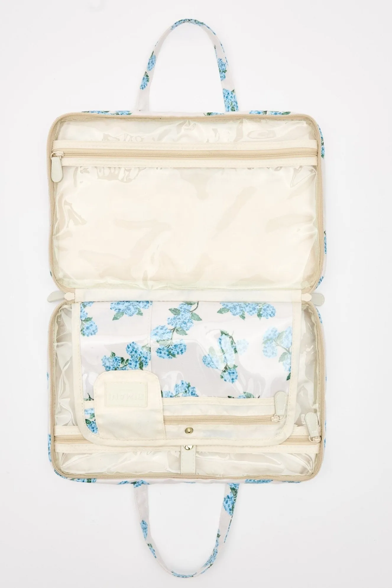 HORTENSIAS Print Blue Toiletry Bag