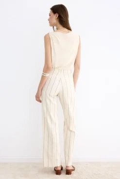 JALISCO Stripes Beige Pants