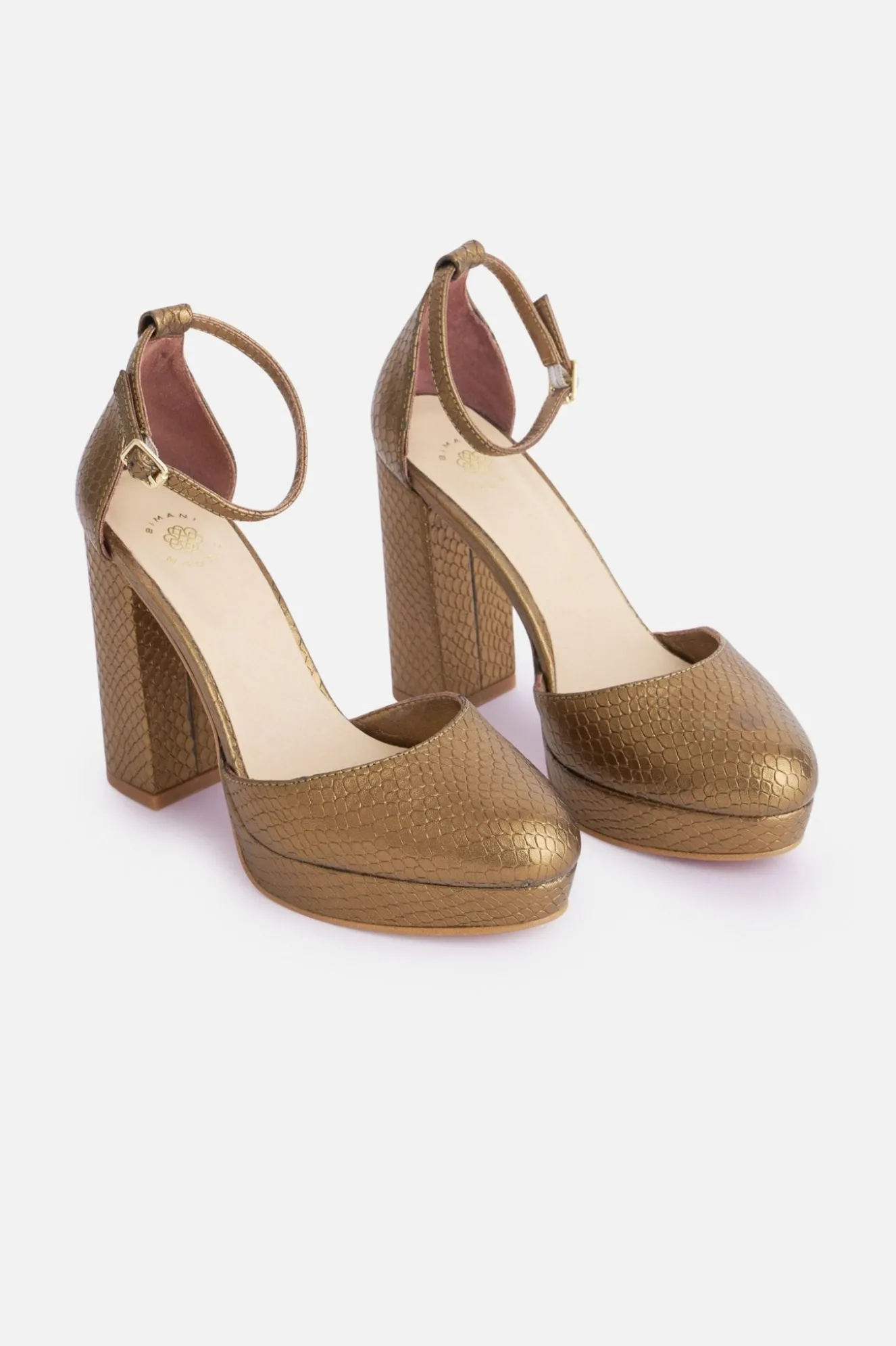 JULIETA Heel Texture Bronze