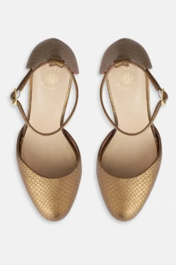 JULIETA Heel Texture Bronze