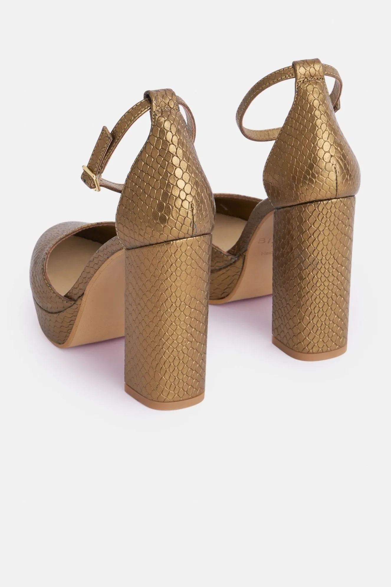 JULIETA Heel Texture Bronze
