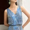 KABUKI Print Blue Top