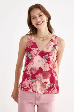 KABUKI Print Rose Top