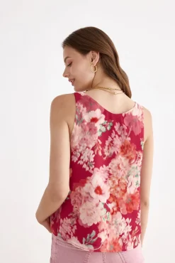 KABUKI Print Rose Top