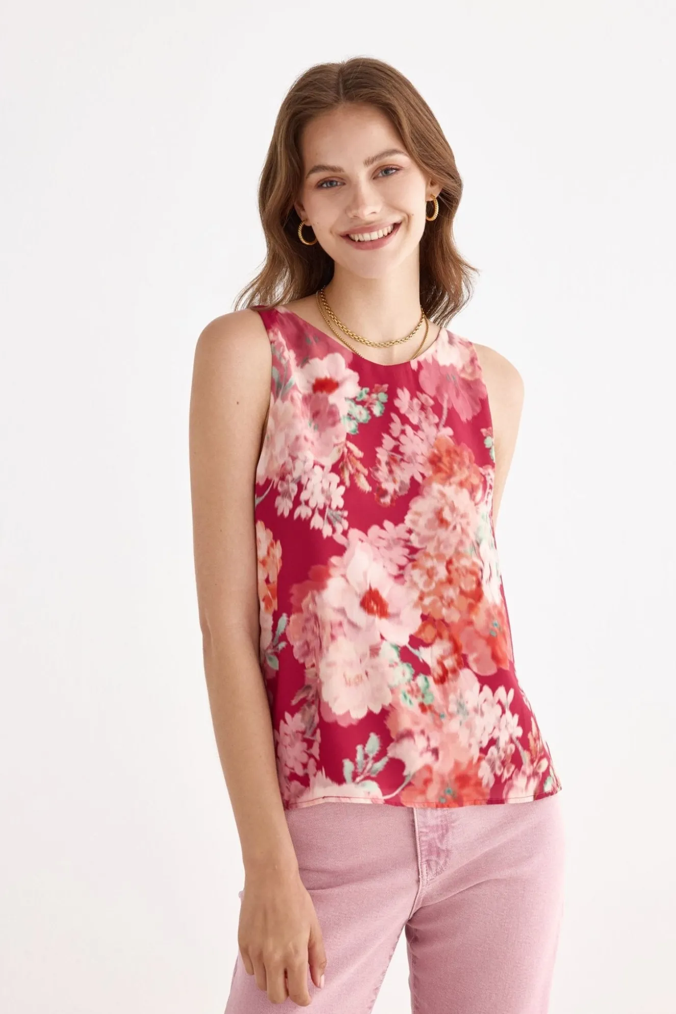 KABUKI Print Rose Top