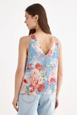 KABUKI Print Sky Top