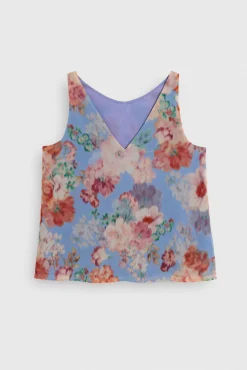 KABUKI Print Sky Top