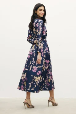 KERAMA Print Navy Dress