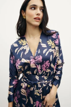 KERAMA Print Navy Dress