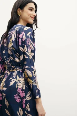 KERAMA Print Navy Dress