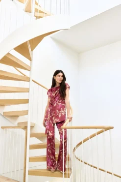 KUME Print Cherry Trousers