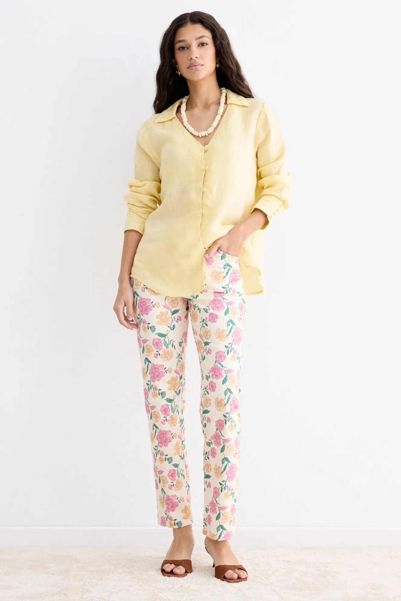 LONDON Floral Print Pants