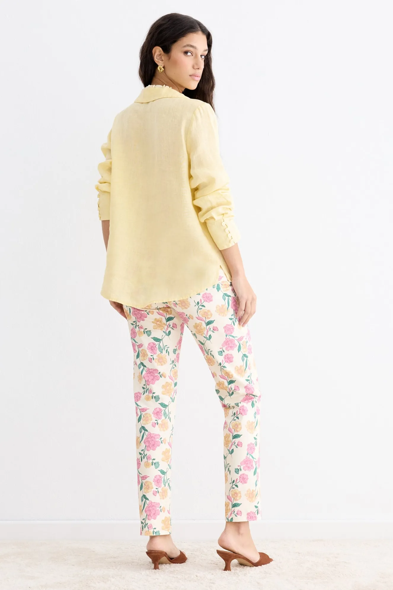LONDON Floral Print Pants