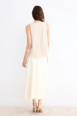 LORICA Cream Skirt
