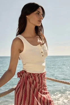 MELINA Print Red Pareo