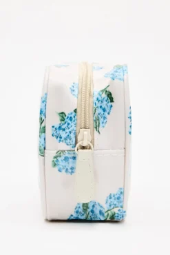 Mini HORTENSIAS Print Blue Toiletry Bag
