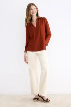 MISTRAL Burnt Blouse