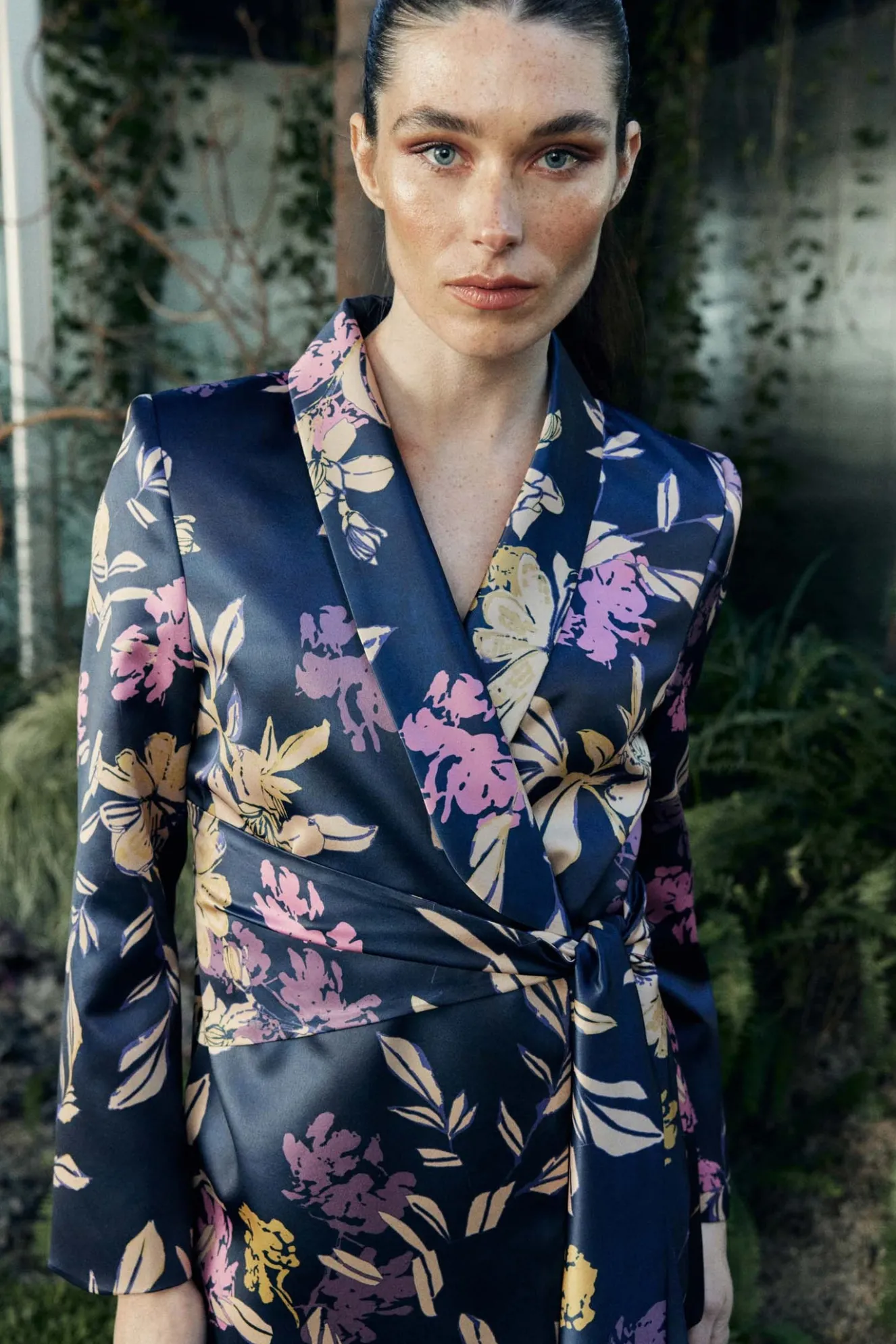 MIYAKO Print Navy Blazer