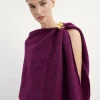 MOHAIR Bougainvillea poncho for women - BIMANI