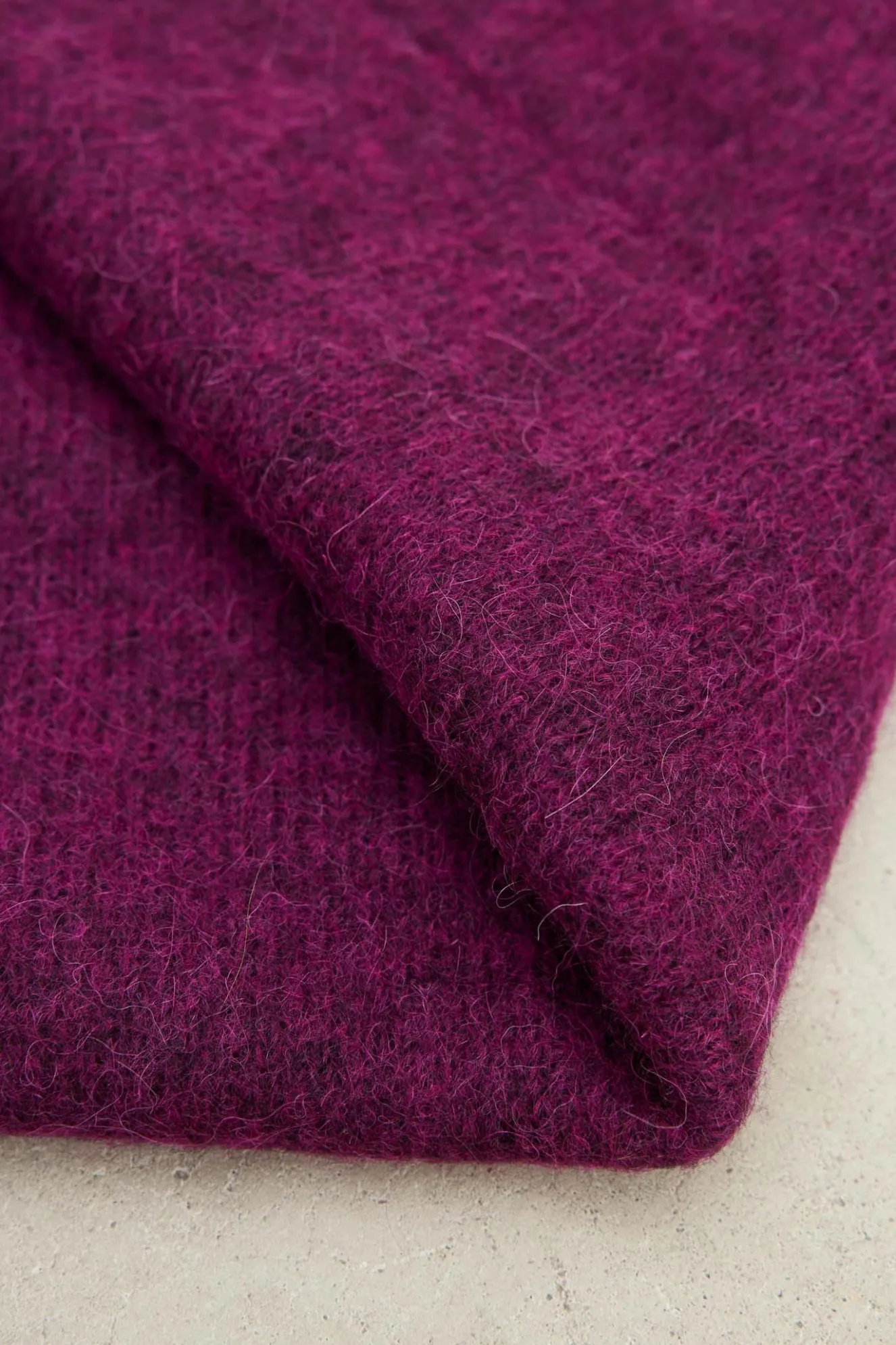 MOHAIR Bougainvillea poncho for women - BIMANI