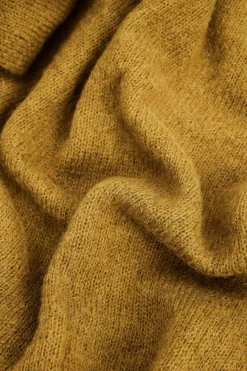 MOHAIR Olive Poncho for Women - BIMANI