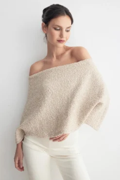 MONROE Beige Poncho