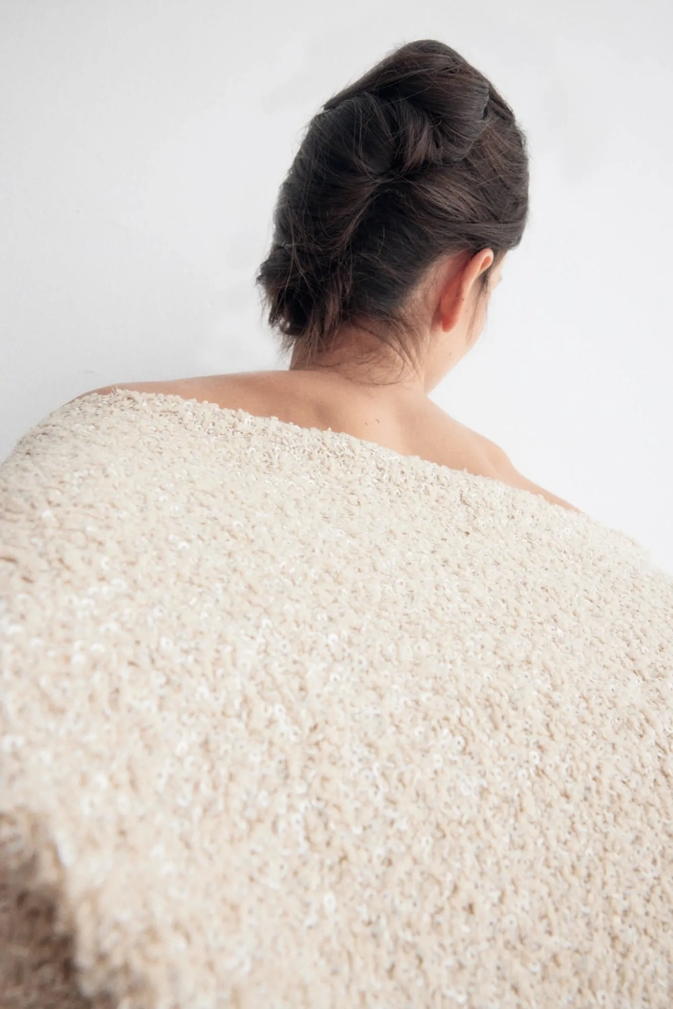 MONROE Beige Poncho