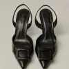 NURIA Black leather stiletto - BIMANI